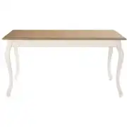 Léontine - Table à manger 6/8 personnes crème L160