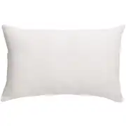 Coussin uni  en lin blanc 40 x 65 cm