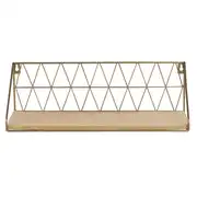 CLINT - Étagère murale en métal coloris bronze