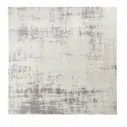 Tapis vintage tissé jacquard gris 200x200