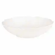 Bourgeoisie - Assiette creuse en faïence blanche