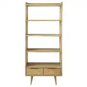 Trocadero - Étagère vintage 2 tiroirs en manguier L80