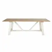 Kinfolk - Table à manger en bois de pin recyclé 10 personnes L240
