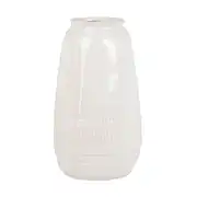 Vase en grès blanc H29