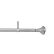 Tringle à rideau avec fixations D25mm ext. 183 à 365cm nickel