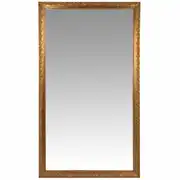 VALENTINE - Grand miroir rectangulaire à moulures dorées 120x210