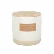 Bougie parfumée en céramique ivoire 220g