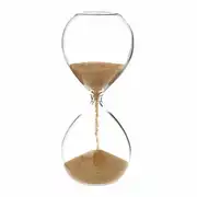 Sablier doré en verre
