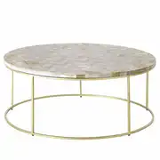 Preciosa - Table basse en pierre motif à chevrons D101
