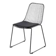 Huppy - Chaise en acier noir