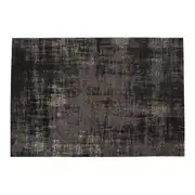 Tapis vintage tissé jacquard noir 200x290