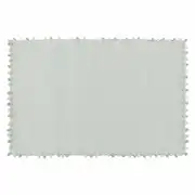 Tapis enfant en coton vert à pompons 120x180