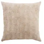 Coussin tissé jacquard beige 44x44