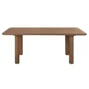 Sacramento - Table à manger en bois d'acacia massif marron 6 personnes L200