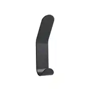 Patère double en acier noir