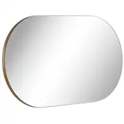 Miroir ovale PHILEAS doré 90 x 50 cm