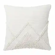 Coussin en coton écru 45x45