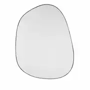 ORANA - Miroir organique en acier noir 111x86