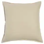 Coussin en lin lavé beige  60x60