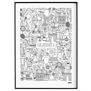 Affiche d'art douce France 50 X 70 cm