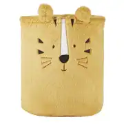 Sac de rangement enfant tigre imitation fourrure orange