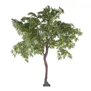 Arbre artificiel vert et marron