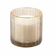 COLORAMA - Bougie parfumée en verre taupe 7x7