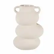 Vase en grès beige H22