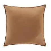 OEKO-TEX - Coussin en lin lavé moka 45x45