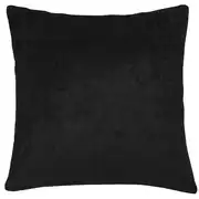OEKO-TEX - Coussin en velours effet vieilli noir 60x60