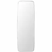 JUTLO - Grand miroir rectangulaire arrondi en métal noir 58x171