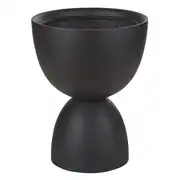 KOEBENHAVN - Cache-pot en fibre de verre noire H65