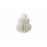 Vase en grès blanc H14