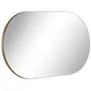 Miroir PHILEAS ovale inox brossé 50 cm