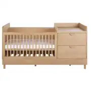 Caldera - Lit bébé évolutif combiné 2 tiroirs L190