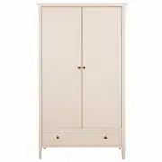 Milie - Dressing 2 portes 2 tiroirs beige rosé
