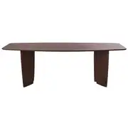 Lausanne - Table à manger en bois d'acacia 10/12 personnes L230