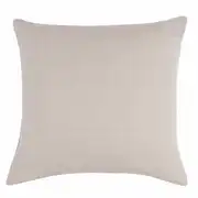 BENGALE - Coussin en coton taupe et argenté 50x50