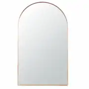 Grand miroir arche en métal cuivré 110x180