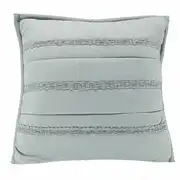 Coussin vert avec bandes foncées 60x60