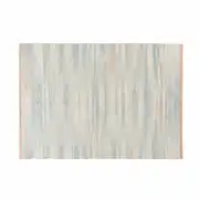 Tapis tissé en jute et coton recyclé verts 160x230