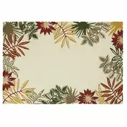 ARARAS - Tapis en polypropylène motif végétal multicolore 160x230
