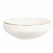 BERENICE - Saladier en porcelaine blanche et doré
