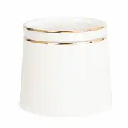BERENICE - Pot à sucre en porcelaine blanche et dorée