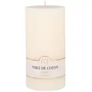 COLORAMA - Bougie striée parfumée blanche H18, 1000g