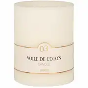 COLORAMA - Bougie lanterne parfumée blanche H15, 1020g