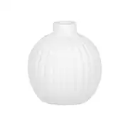 JADE - Vase rond en dolomite blanche H11