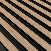 Panneau mural 12 cm x 270 cm HUGO - Oak Gold - Black
