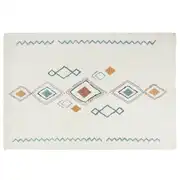 Tapis tufté motifs berbères géométriques multicolore 120x180