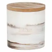 LIA - Bougie parfumée en céramique beige et couvercle 150g